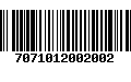 Código de Barras 7071012002002