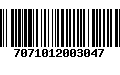 Código de Barras 7071012003047