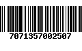 Código de Barras 7071357002507