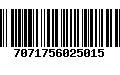 Código de Barras 7071756025015