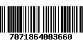 Código de Barras 7071864003660