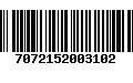 Código de Barras 7072152003102