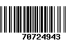 Código de Barras 70724943