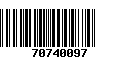 Código de Barras 70740097