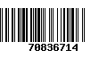 Código de Barras 70836714