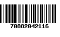 Código de Barras 70882042116