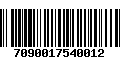 Código de Barras 7090017540012