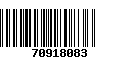 Código de Barras 70918083