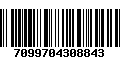 Código de Barras 7099704308843