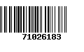 Código de Barras 71026183