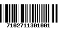 Código de Barras 7102711301001