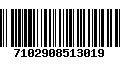 Código de Barras 7102908513019