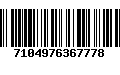Código de Barras 7104976367778
