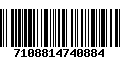 Código de Barras 7108814740884