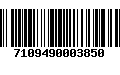 Código de Barras 7109490003850