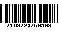 Código de Barras 7109725769599