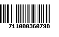 Código de Barras 711000360798