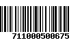 Código de Barras 711000500675