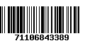 Código de Barras 71106843389