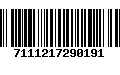 Código de Barras 7111217290191