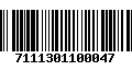 Código de Barras 7111301100047