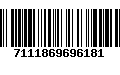 Código de Barras 7111869696181