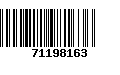 Código de Barras 71198163