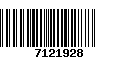 Código de Barras 7121928