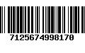 Código de Barras 7125674998170