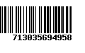 Código de Barras 713035694958