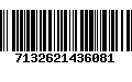 Código de Barras 7132621436081