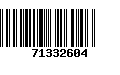 Código de Barras 71332604