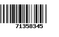 Código de Barras 71358345