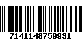 Código de Barras 7141148759931