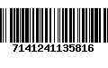 Código de Barras 7141241135816