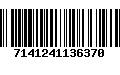 Código de Barras 7141241136370
