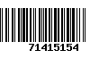 Código de Barras 71415154