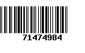 Código de Barras 71474984