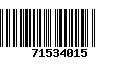 Código de Barras 71534015