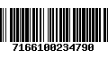 Código de Barras 7166100234790