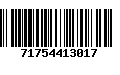 Código de Barras 71754413017