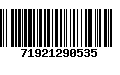 Código de Barras 71921290535