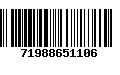 Código de Barras 71988651106