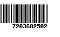 Código de Barras 7203602502