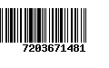 Código de Barras 7203671481