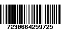 Código de Barras 7230664259725