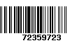 Código de Barras 72359723