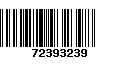 Código de Barras 72393239