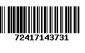 Código de Barras 72417143731