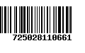 Código de Barras 725028110661